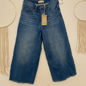 Madewell NWT petite wide leg crop, sz 28